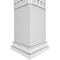 Ekena Millwork Craftsman Classic Square Non-Tapered Manchester Fretwork Column w/ Prairie Capital & Prairie Base CC0809ENMNCPRPR - alternate 2